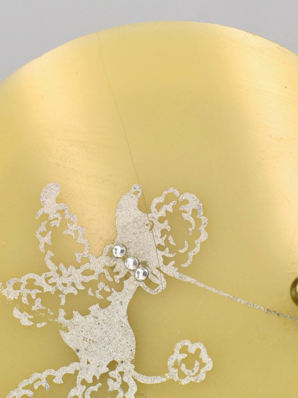 Vintage 1950s Lucite French Poodle Rhinestone Miami Hand Painted Box Purse - Picture 16 of 16